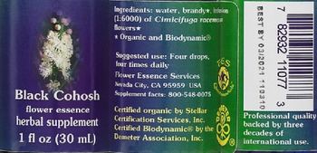 Flower Essence Services Black Cohosh Flower Essence - herbal supplement