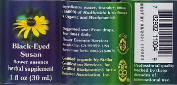 Flower Essence Services Black-Eyed Susan Flower Essence - herbal supplement