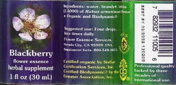Flower Essence Services Blackberry Flower Essence - herbal supplement