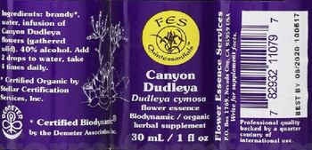 Flower Essence Services Canyon Dudleya - herbal supplement