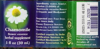 Flower Essence Services Chamomile Flower Essence - herbal supplement