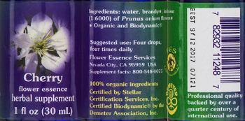Flower Essence Services Cherry Flower Essence - herbal supplement