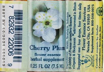 Flower Essence Services Cherry Plum Flower Essence - herbal supplement