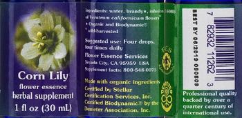 Flower Essence Services Corn Lily Flower Essence - herbal supplement