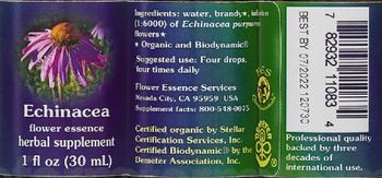 Flower Essence Services Echinacea Flower Essence - herbal supplement