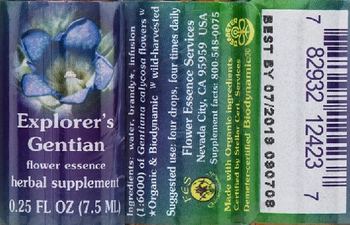 Flower Essence Services Explorer's Gentian Flower Essence - herbal supplement