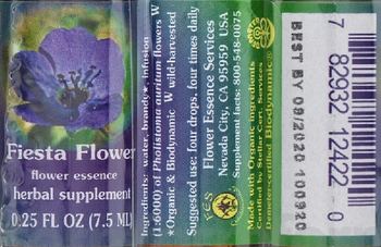 Flower Essence Services Fiesta Flower Flower Essence - herbal supplement