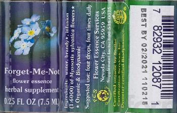 Flower Essence Services Forget-Me-Not Flower Essence - herbal supplement