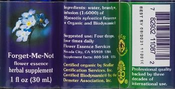 Flower Essence Services Forget-Me-Not Flower Essence - herbal supplement
