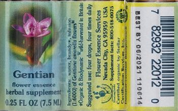 Flower Essence Services Gentian Flower Essence - herbal supplement