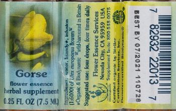 Flower Essence Services Gorse Flower Essence - herbal supplement