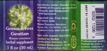 Flower Essence Services Green Cross Gentian Flower Essence - herbal supplement