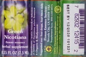 Flower Essence Services Green Nicotiana Flower Essence - herbal supplement