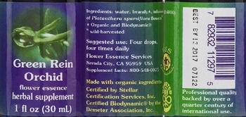 Flower Essence Services Green Rein Orchid Flower Essence - herbal supplement