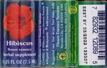 Flower Essence Services Hibiscus Flower Essence - herbal supplement