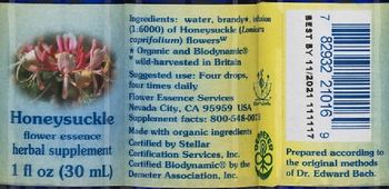 Flower Essence Services Honey Flower Essence - herbal supplement