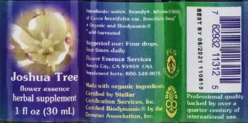 Flower Essence Services Joshua Tree Flower Essence - herbal supplement