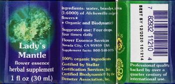 Flower Essence Services Lady's Mantle Flower Essence - herbal supplement