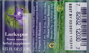 Flower Essence Services Larkspur Flower Essence - herbal supplement