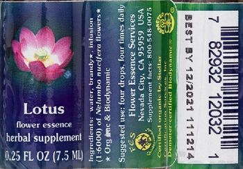 Flower Essence Services Lotus Flower Essence - herbal supplement