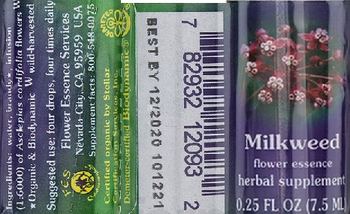 Flower Essence Services Milkweed Flower Essence - herbal supplement