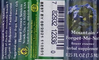 Flower Essence Services Mountain Forget-Me-Not Flower Essence - herbal supplement