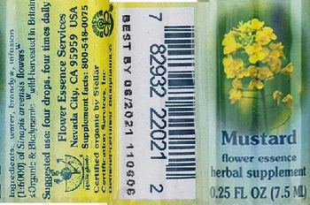 Flower Essence Services Mustard Flower Essence - herbal supplement