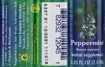 Flower Essence Services Peppermint Flower Essence - herbal supplement