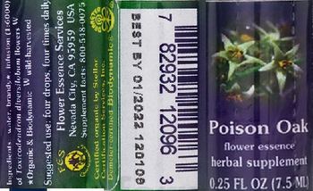 Flower Essence Services Poison Oak Flower Essence - herbal supplement