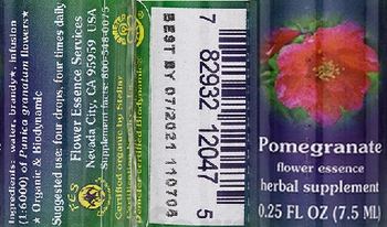 Flower Essence Services Pomegranate Flower Essence - herbal supplement