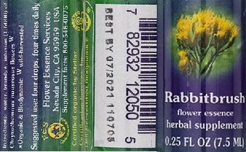 Flower Essence Services Rabbitbrush Flower Essence - herbal supplement