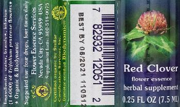 Flower Essence Services Red Clover Flower Essence - herbal supplement