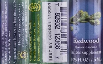 Flower Essence Services Redwood Flower Essence - herbal supplement