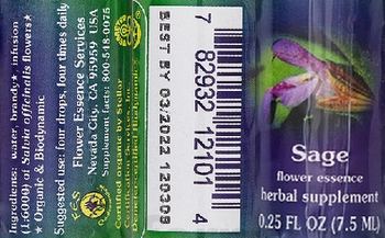 Flower Essence Services Sage Flower Essence - herbal supplement