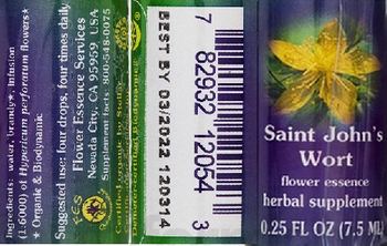 Flower Essence Services Saint John's Wort Flower Essence - herbal supplement