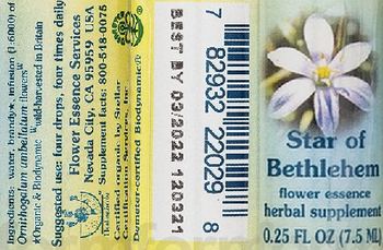 Flower Essence Services Star Of Bethlehem Flower Essence - herbal supplement
