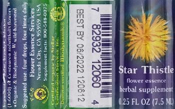 Flower Essence Services Star Thistle Flower Essence - herbal supplement