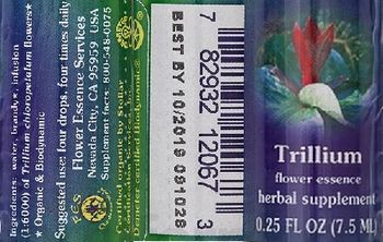 Flower Essence Services Trillium Flower Essence - herbal supplement