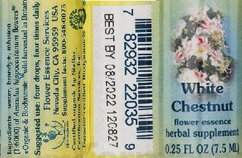 Flower Essence Services White Chestnut Flower Essence - herbal supplement