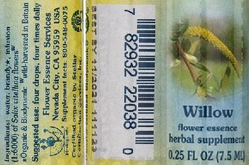 Flower Essence Services Willow Flower Essence - herbal supplement