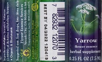 Flower Essence Services Yarrow Flower Essence - herbal supplement