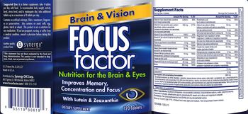 Focus Factor Brain & Vision - supplement