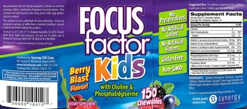 Focus Factor Focus Factor Kids Berry Blast Flavor - supplement