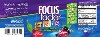 Focus Factor Focus Factor Kids Berry Blast Flavor! - supplement