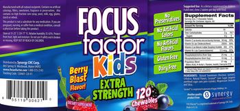 Focus Factor Focus Factor Kids Extra Strength Berry Blast Flavor - supplement