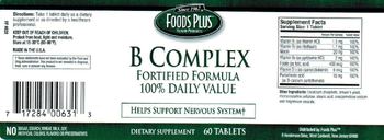 Foods Plus B Complex - supplement