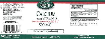 Foods Plus Calcium With Vitamin D 500 mg - supplement