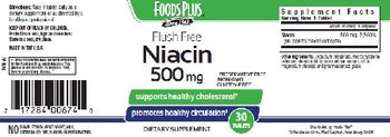 Foods Plus Flush Free Niacin 500 mg - supplement