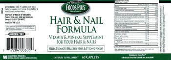 Foods Plus Hair & Nail Formula - supplement