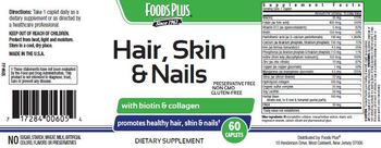 Foods Plus Hair, Skin & Nails - supplement